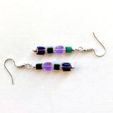 Purple/Lilac Cube Earrings - 23105ER