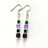 Purple/Lilac Cube Earrings - 23105ER