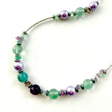 Fluorite and Pearl Gemstone Necklace - 22129N