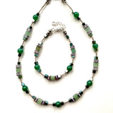 Green Gemstone Necklace - 25103N